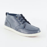 Mens Timberland Fulk LP Chukka A15FX Navy Blue Leather Lace Up Casual Shoes